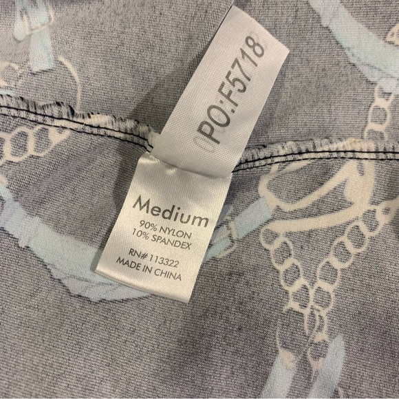 Banana Boat Black and Blue Casual Midi Dress/Coverup with Crew Neck - Picture 4 of 4